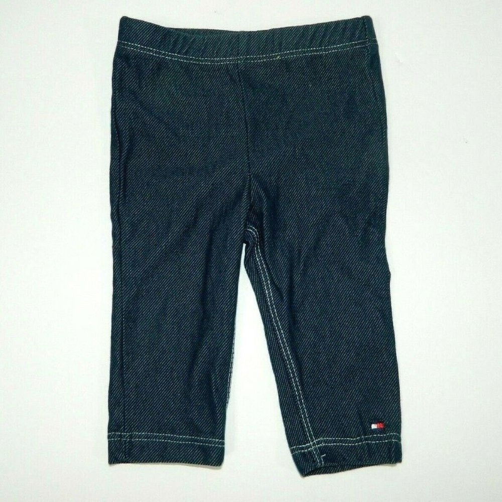 Tommy Hilfiger Blue Stretch Jeggings jean Leggings Baby Girl 3 - 6 Month 3M 6M